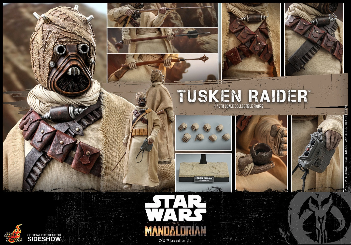 Character Figure Hot Toys 1/6 Star Wars The Mandalorian Tusken Raider Sixth Scale Figure TMS028