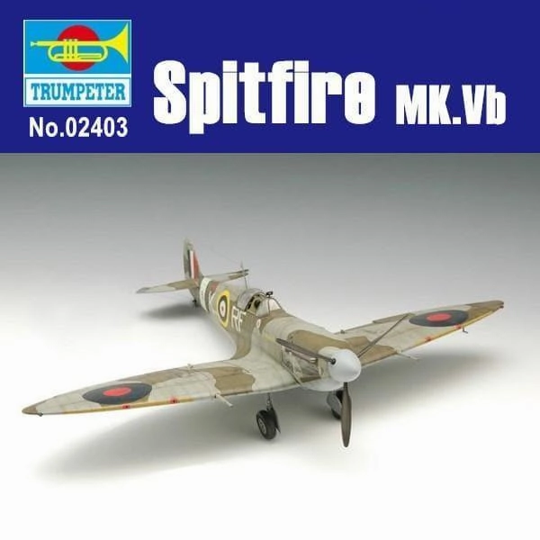 1:24 Supermarine Spitfire MK.Vb Fighter Assembly Kit Cultural symbol Superhero Sculpture