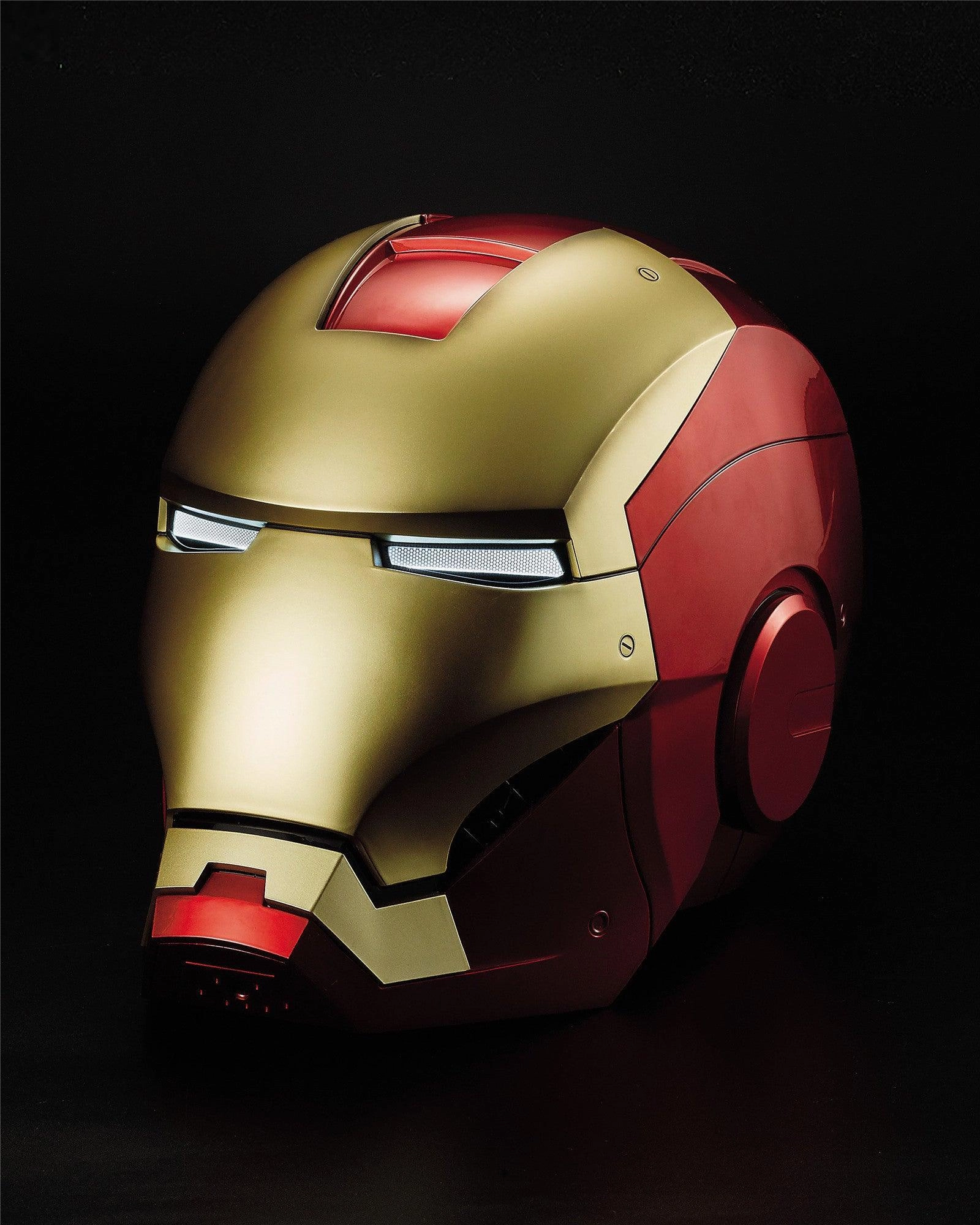 Gaming Model 1:1 Iron Man Mark VII Mk7 Head Mask Helmet Base Speaker