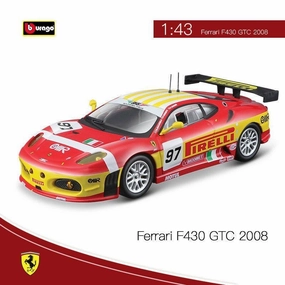 1:43 Ferrari F430 GTC Le Mans 2008 Alloy Model Car Eco Friendly