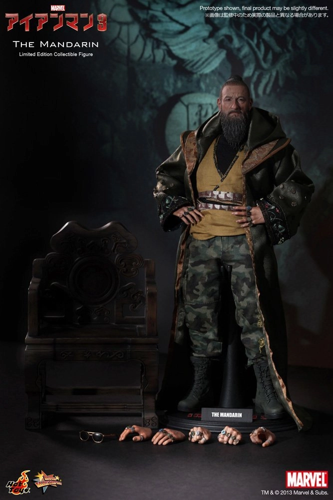 Superhero Art Collectible Art Hot Toys The Mandarin from Marvel Studios Iron Man 3 1/6 Scale Action Figure MMS211