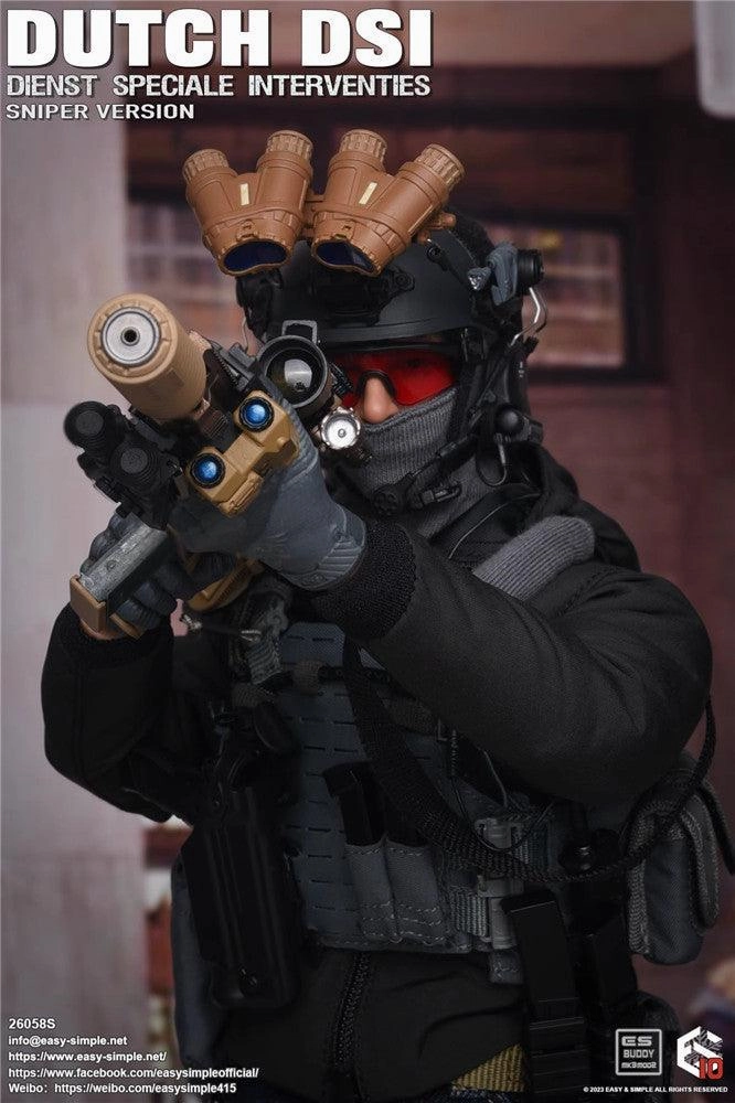 Gaming Collectible Gamer Setup 1:6 Dutch DSI Dienst Speciale Interventies Sniper Version Action Figure